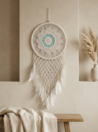 Handmade 54cm Mandella Feather Dreamcatcher - Boho Wall Decor for Bedrooms & Living Room