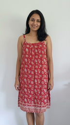 Lightweight Short Floral Strap Dress - Flowy & Comfortable Style