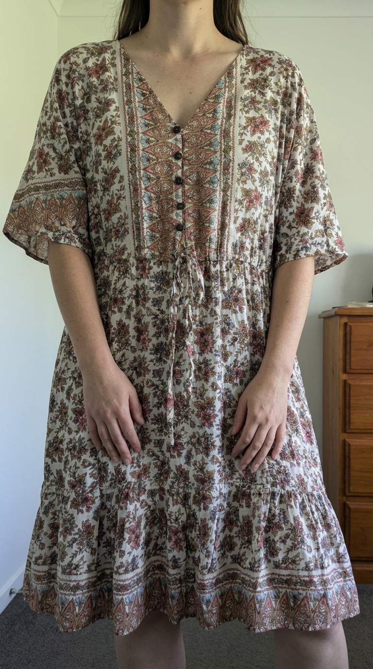 Floral Daisy Dress - Flowy Lightweight Design