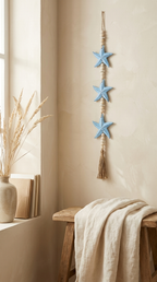 Handcrafted Star Hanging Wall Decor - Coastal Boho Statement Decor