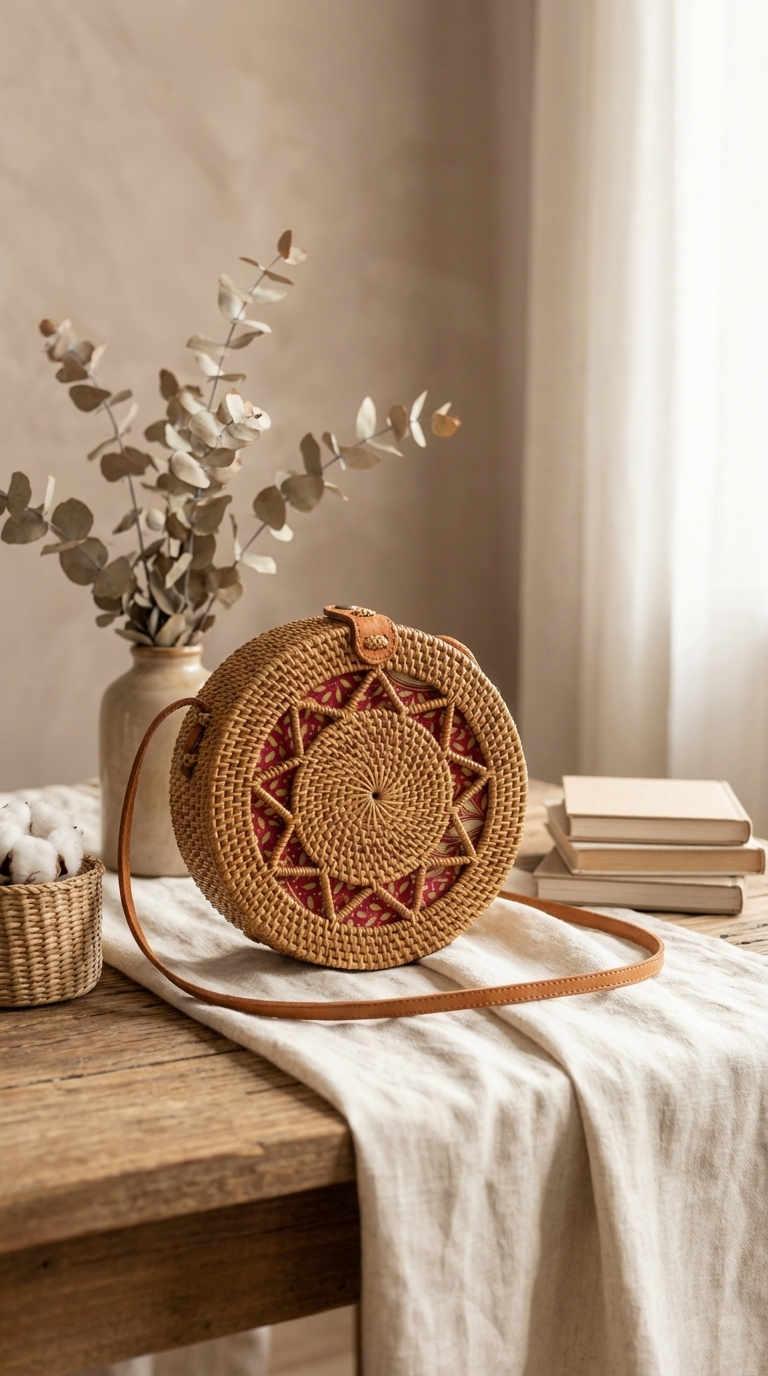 Handmade Star Rattan Crossbody Bag - Coast Boho Fashion Bag