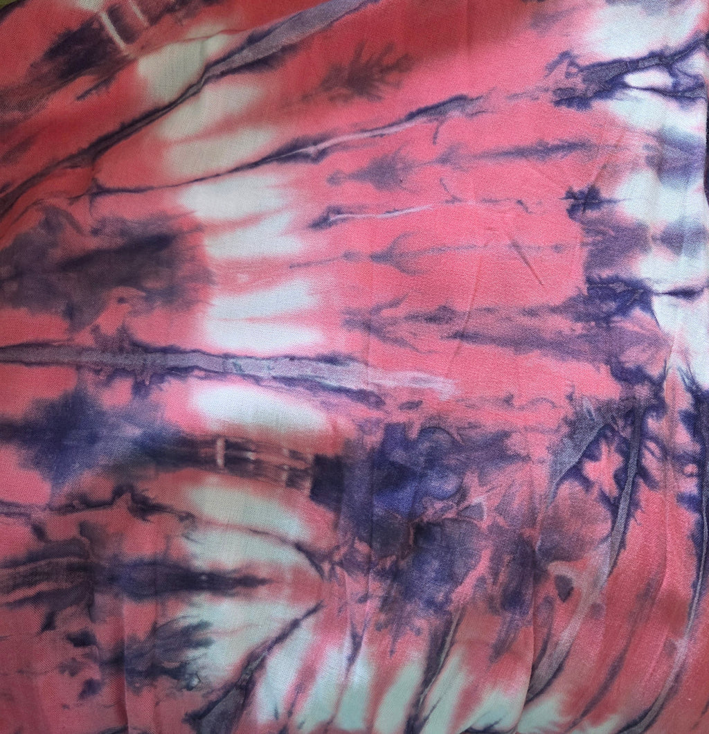 Flowy Tie-Dye Maxi Tie-shoulder Dress - Lightweight Easy Wear