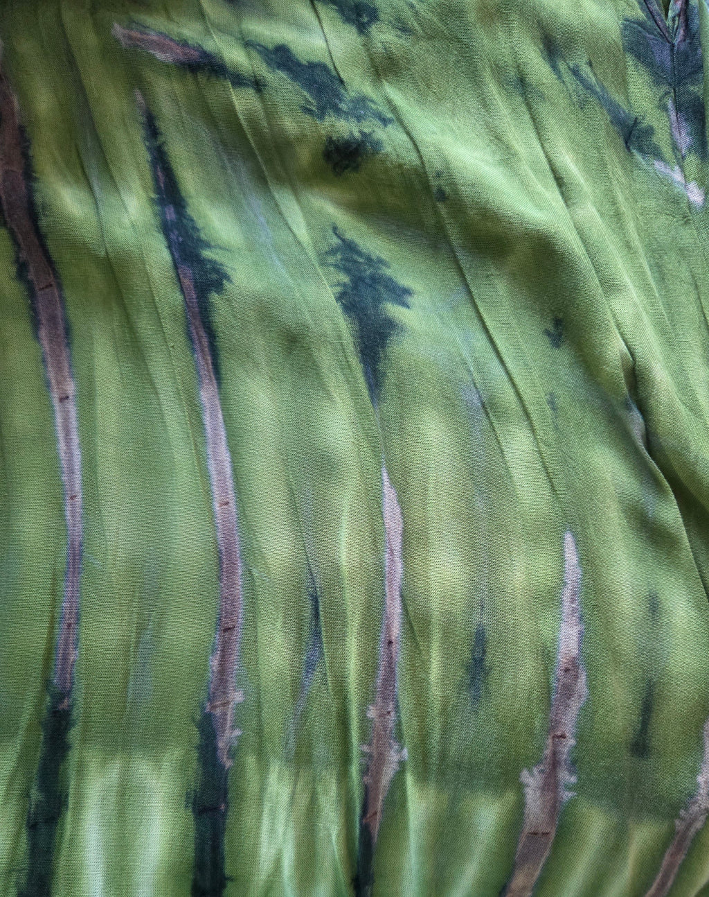 Flowy Tie-Dye Maxi Tie-shoulder Dress - Lightweight Easy Wear