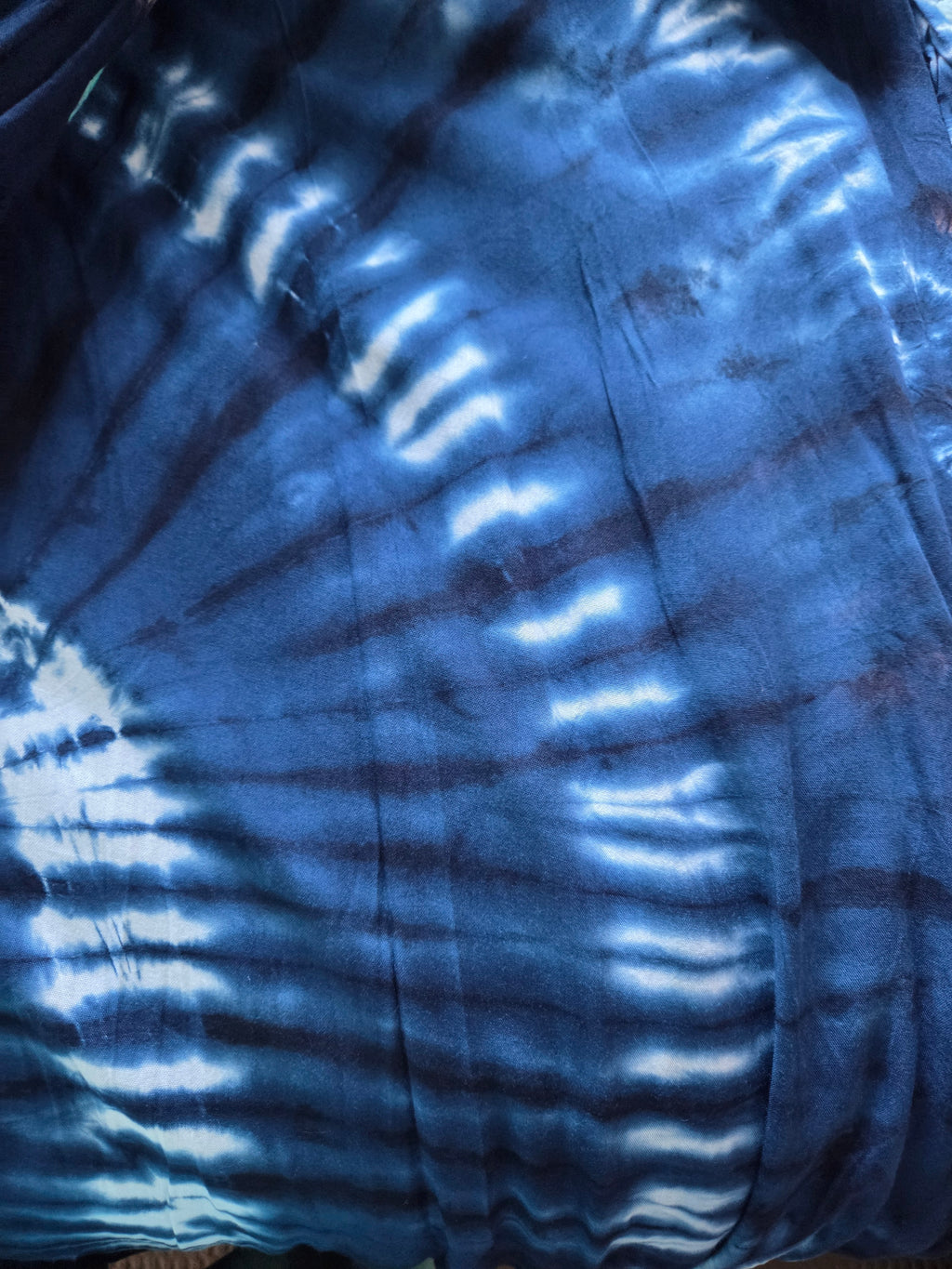 Flowy Tie-Dye Maxi Tie-shoulder Dress - Lightweight Easy Wear