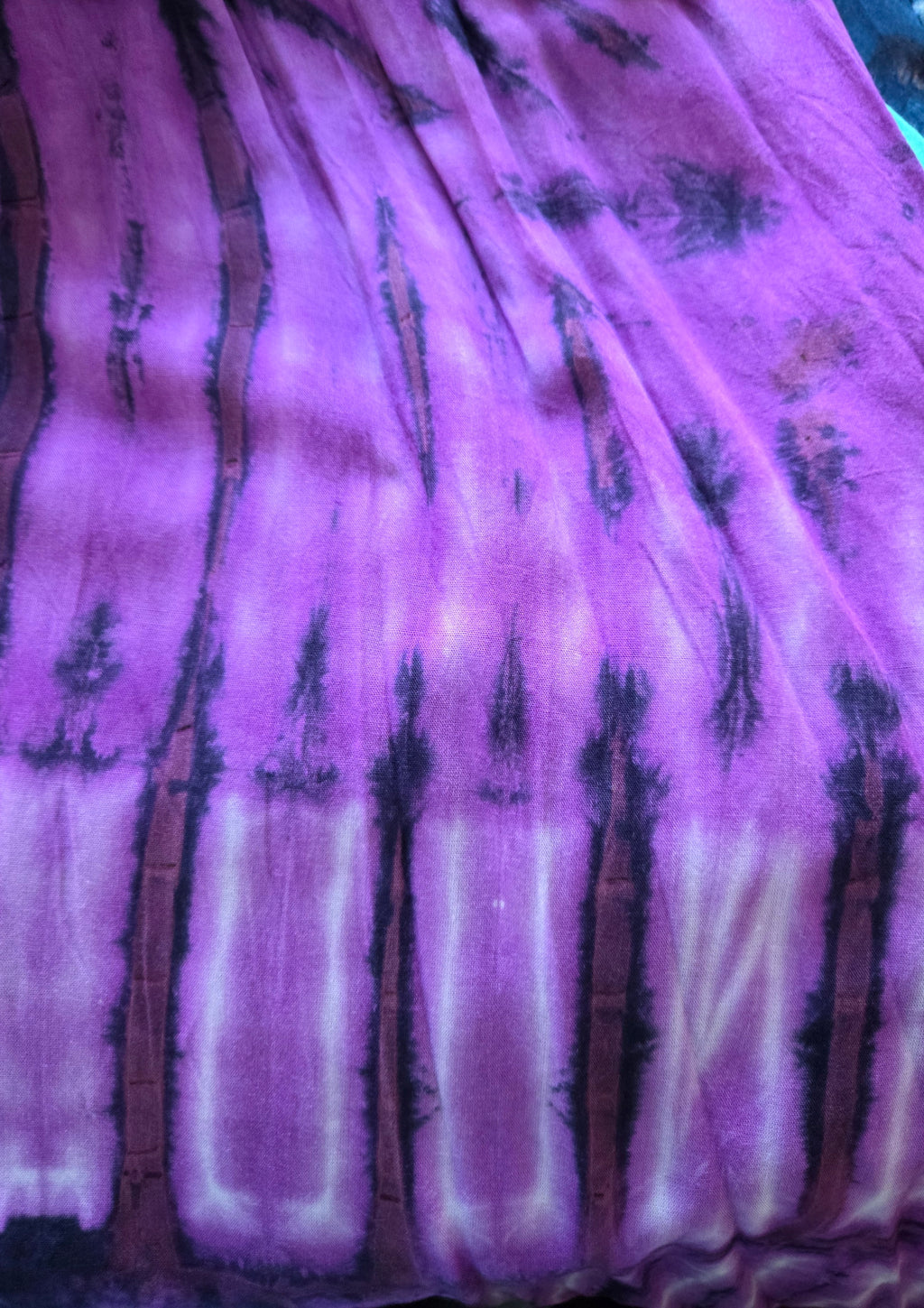 Flowy Tie-Dye Maxi Tie-shoulder Dress - Lightweight Easy Wear