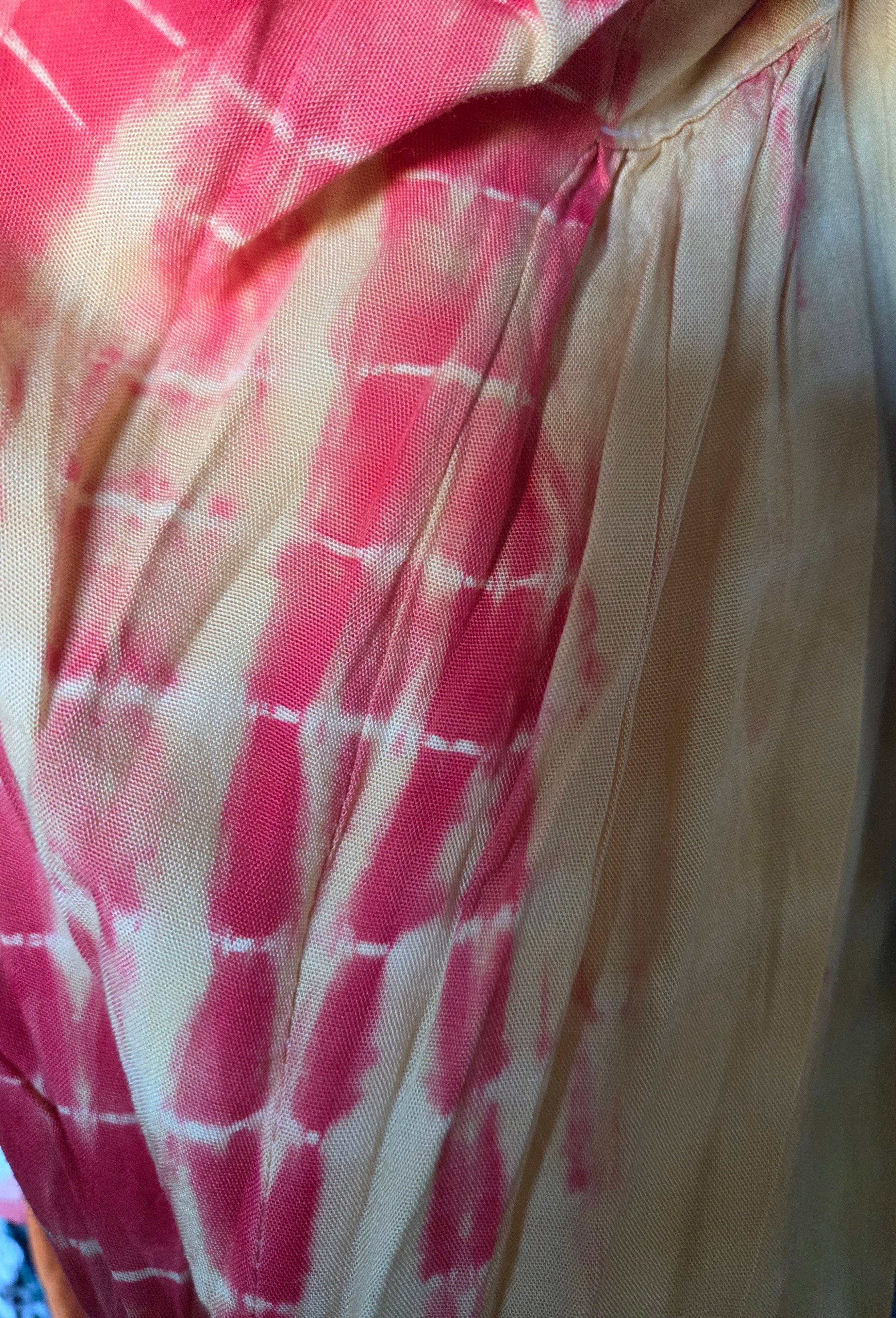 Boho Style Tie-dye Jumpsuit - Effortless Comfortable Fit