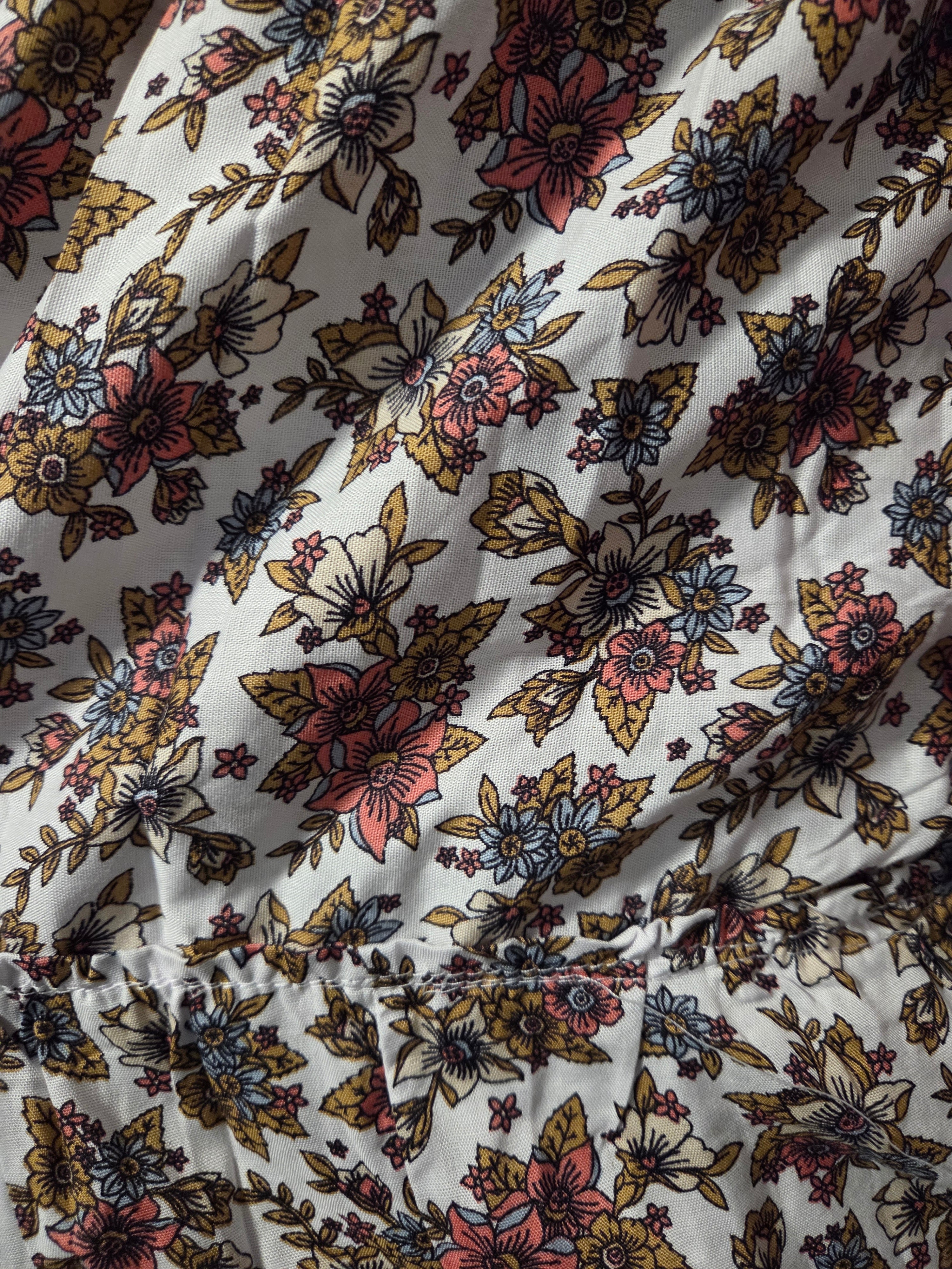 Casual Floral Long Boob-tube dress - Lightweight & Easy wear