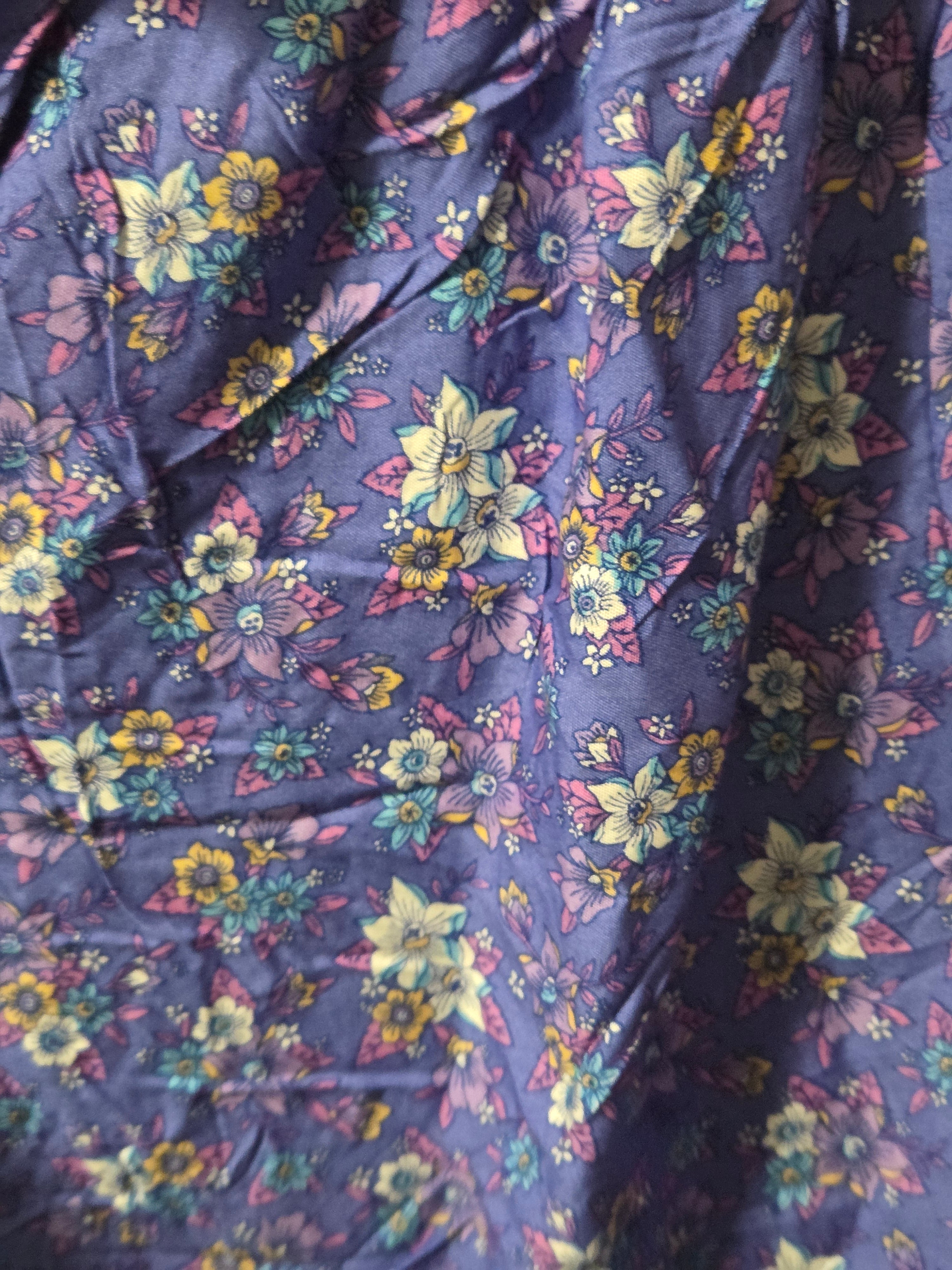 Floral Vee Dress - Flowy, Lightweight Design