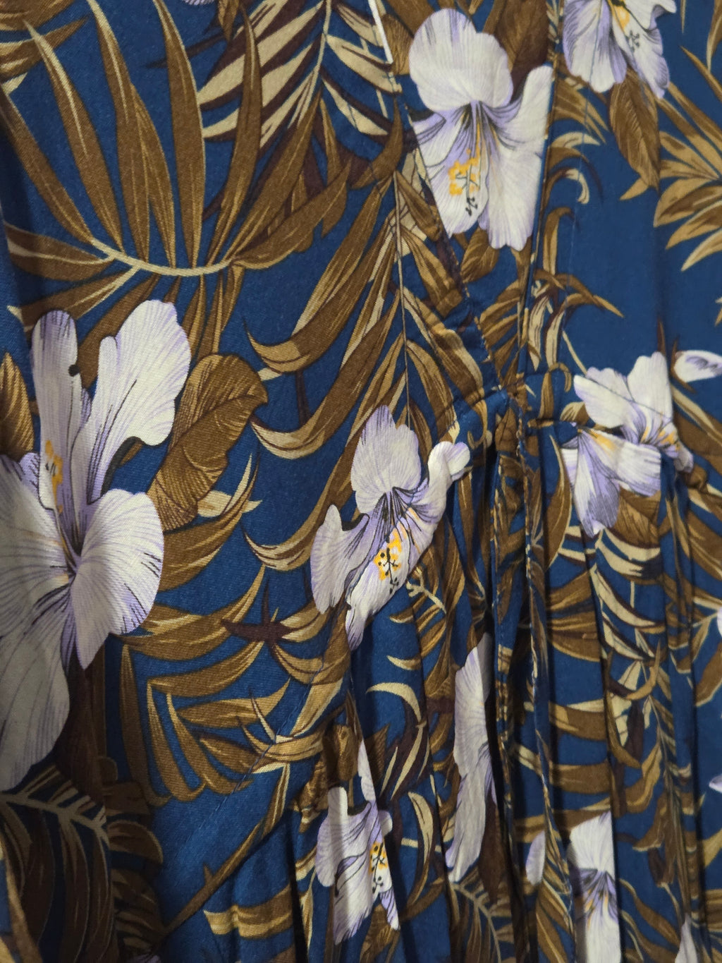 Floral Vee Dress - Flowy, Lightweight Design