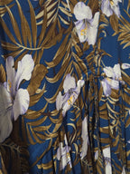 Floral Vee Dress - Flowy, Lightweight Design