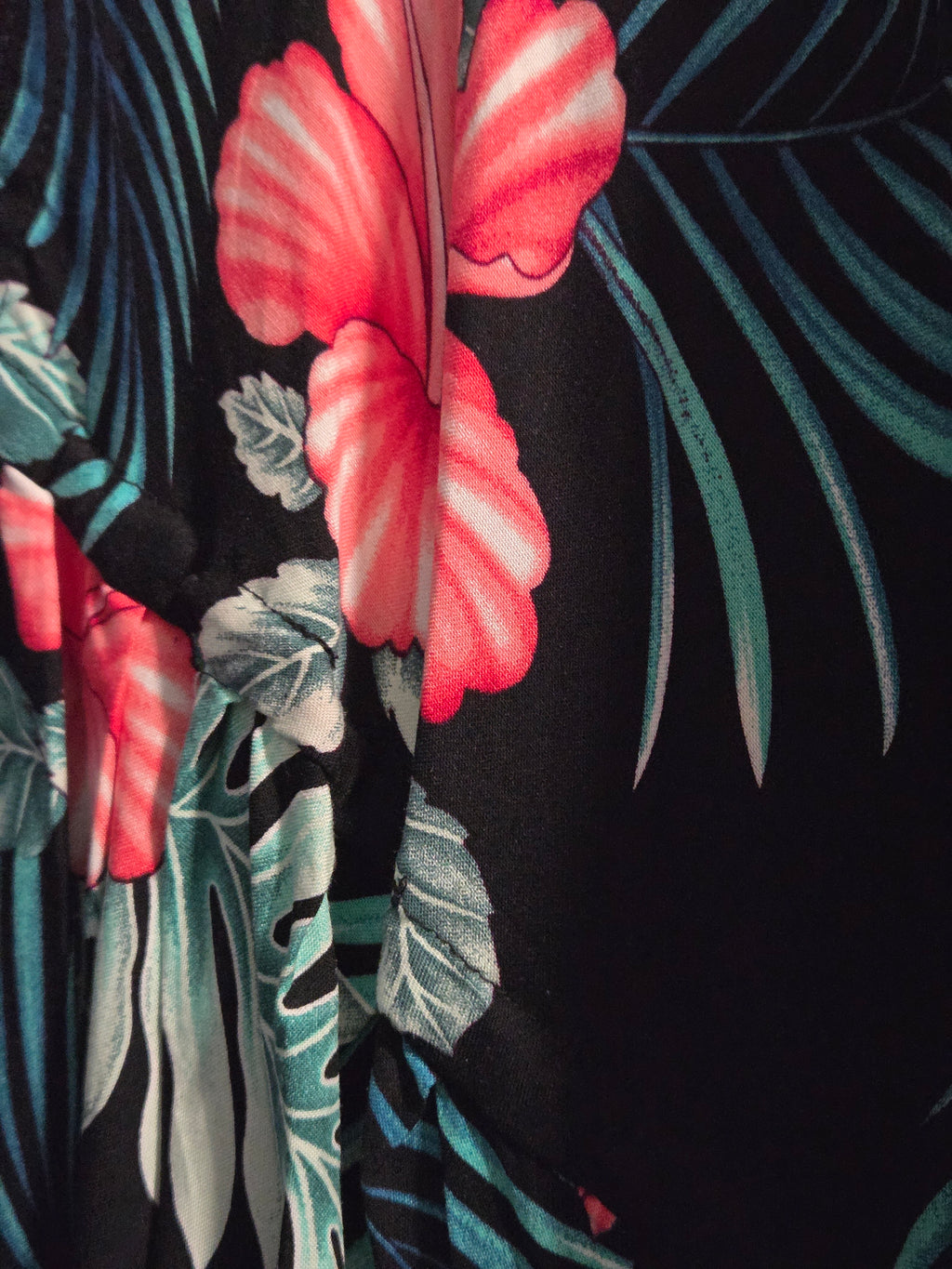 Floral Vee Dress - Flowy, Lightweight Design