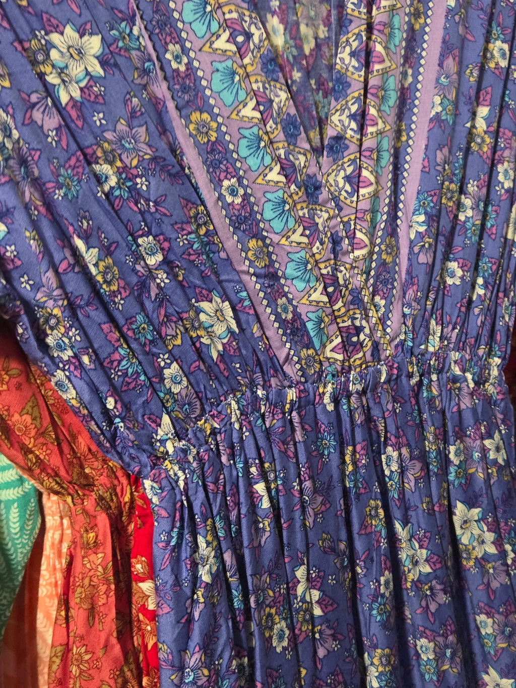 Boho Style Floral Maxi Dress - Flowy Lightweight Design