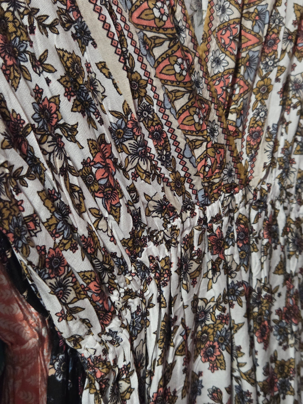 Boho Style Floral Maxi Dress - Flowy Lightweight Design