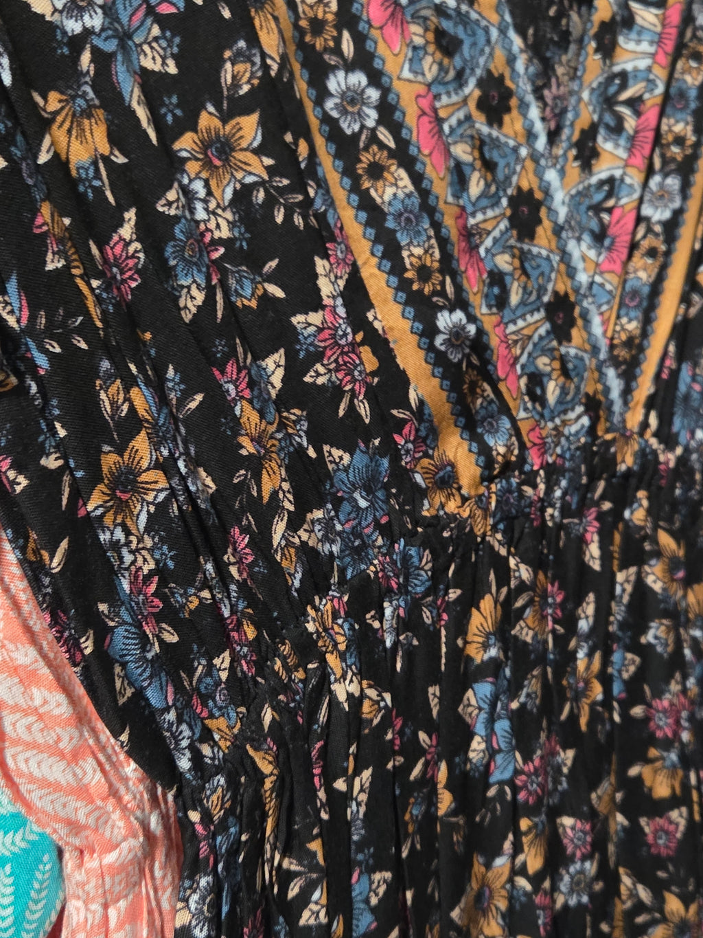 Boho Style Floral Maxi Dress - Flowy Lightweight Design