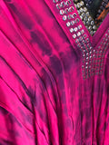 Relaxed Fit Bling Trimmed Short Kaftan - Comfortable Everyday Style