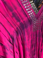 Relaxed Fit Bling Trimmed Short Kaftan - Comfortable Everyday Style