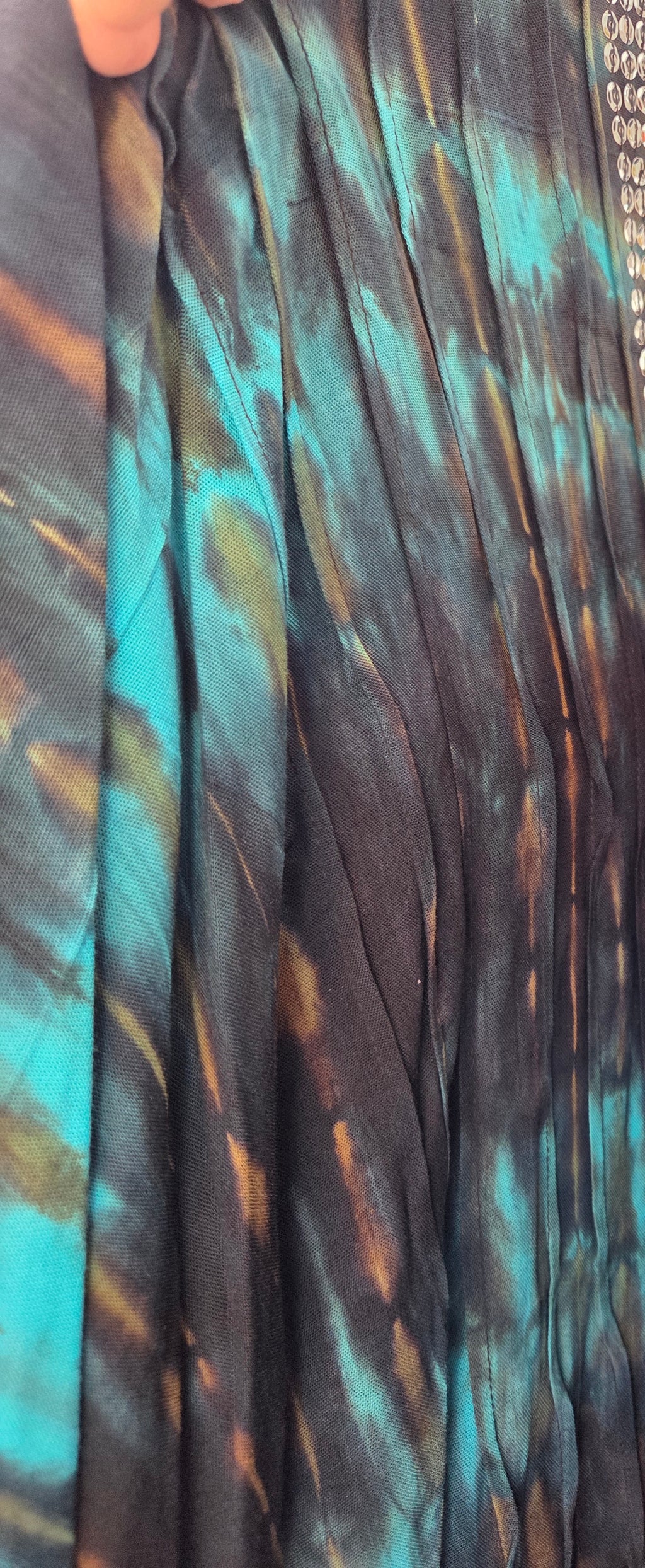 Relaxed Fit Bling Trimmed Long Kaftan - Comfortable Everyday Style
