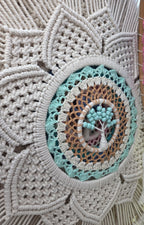 Handmade 54cm Feather Mandella Tree of Life Dreamcatcher - Elegant Bedroom & Living Room Decor