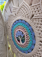 Handmade 54cm Feather Mandella Tree of Life Dreamcatcher - Elegant Bedroom & Living Room Decor