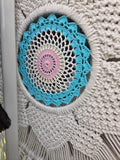 Handmade 54cm Mandella Feather Dreamcatcher - Boho Wall Decor for Bedrooms & Living Room
