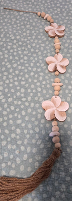 Handcrafted Hanging Flower Wall Art - Boho Hanging Decor