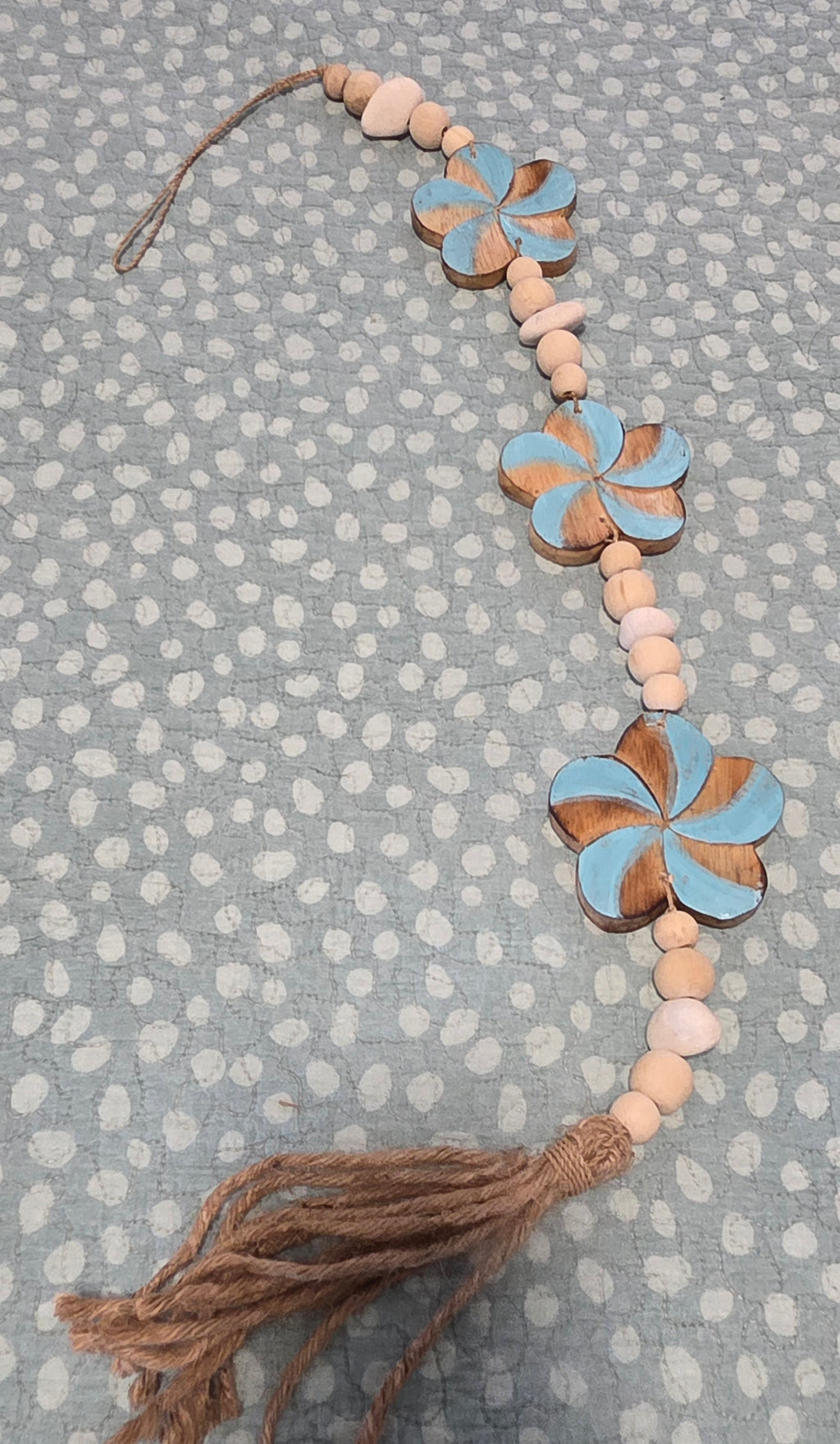 Handcrafted Hanging Flower Wall Art - Boho Hanging Decor