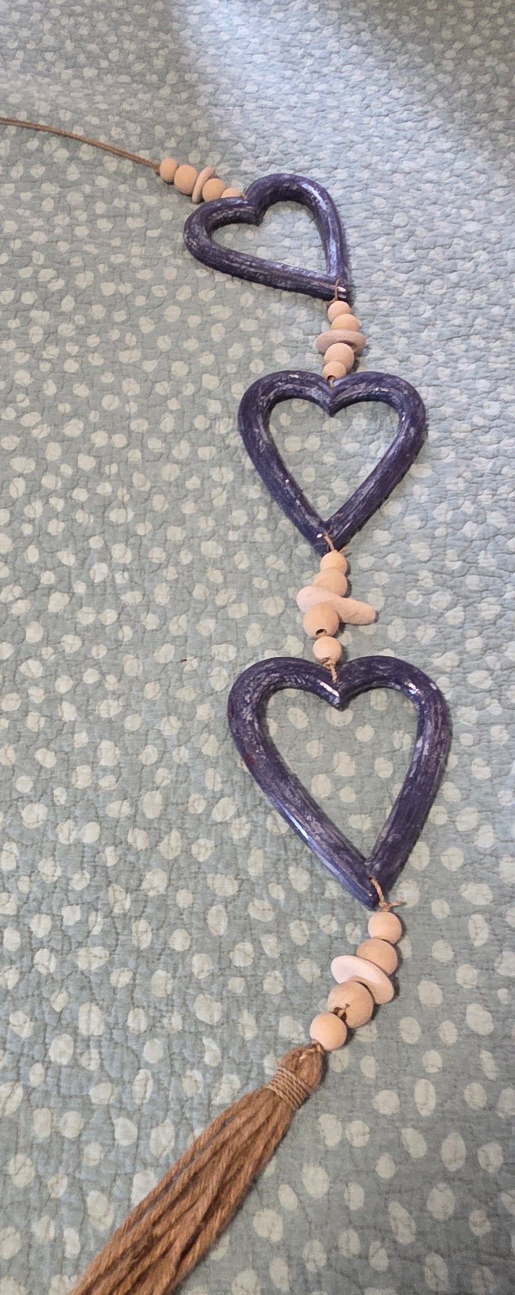 Handcrafted Open-Heart Wall Hanging - Lightweight Boho Hanging Decor