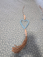 Handcrafted Open Heart Wall Hanging - Artesian Boho Statement Decor