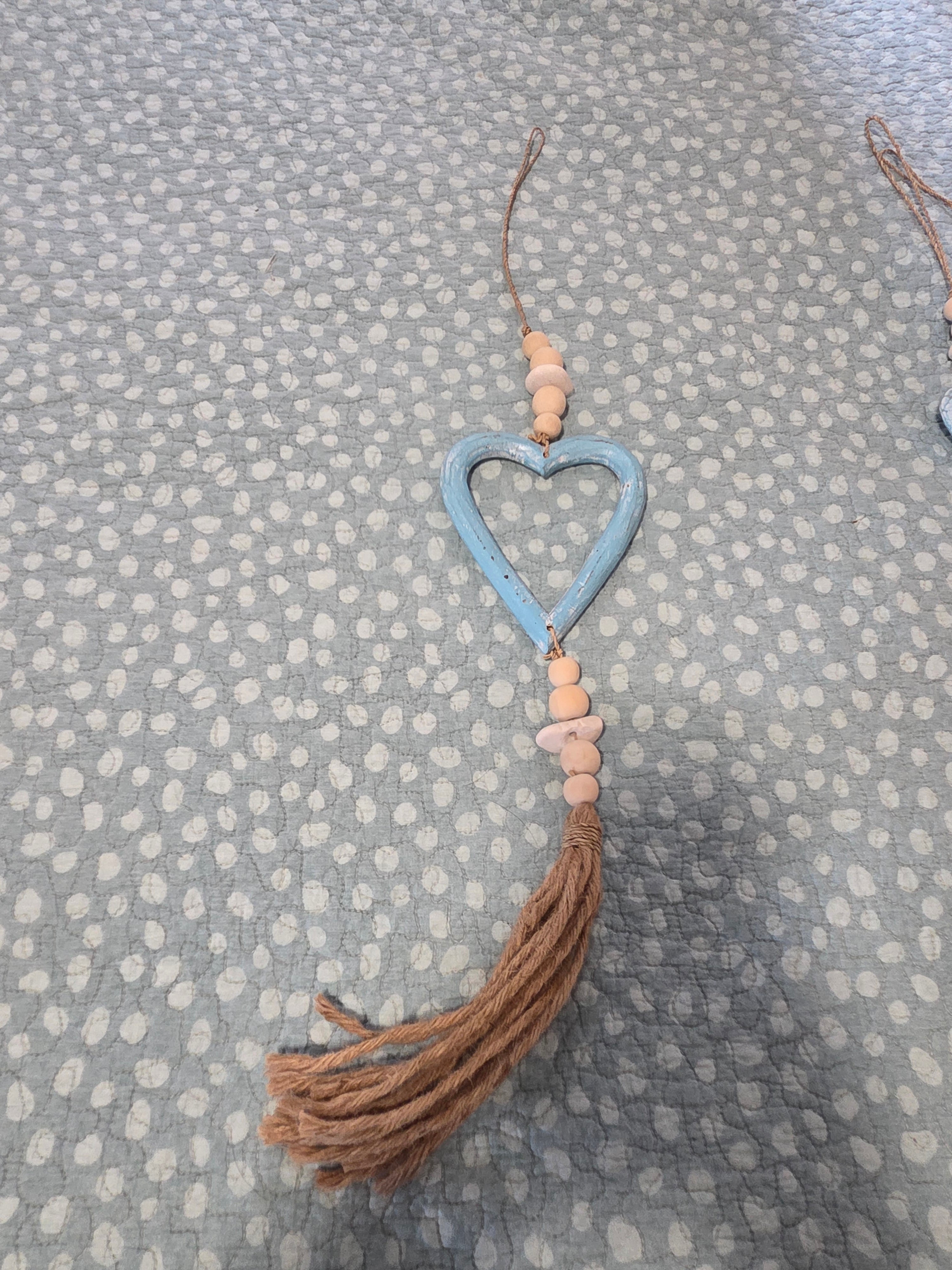Handcrafted Open Heart Wall Hanging - Artesian Boho Statement Decor