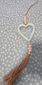 Handcrafted Open Heart Wall Hanging - Artesian Boho Statement Decor
