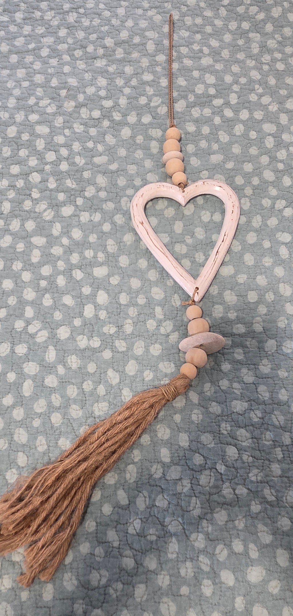 Handcrafted Open Heart Wall Hanging - Artesian Boho Statement Decor