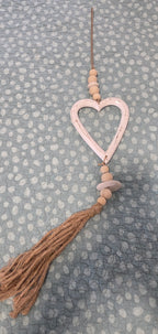 Handcrafted Open Heart Wall Hanging - Artesian Boho Statement Decor