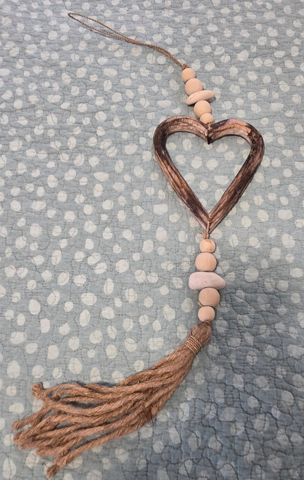 Handcrafted Open-Heart Wall Hanging - Lightweight Boho Hanging Decor