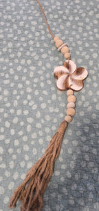 Handcrafted Boho Flower Wall Hanging - Coastal Statement Decor