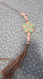 Handcrafted Boho Flower Wall Hanging - Coastal Statement Decor