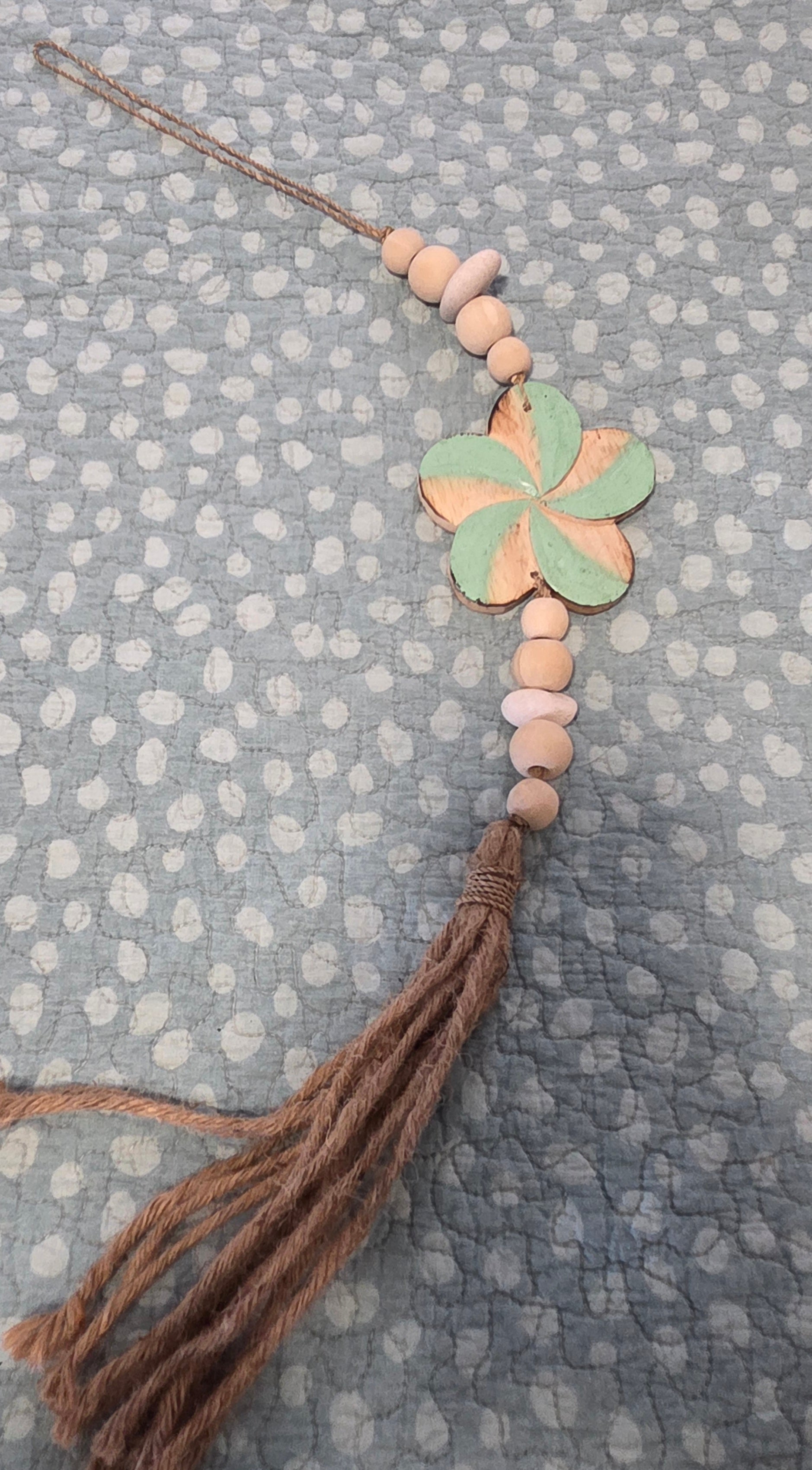 Handcrafted Boho Flower Wall Hanging - Coastal Statement Decor