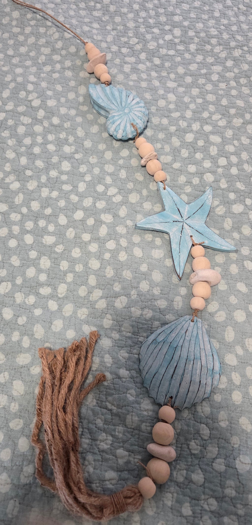 Handcrafted Hanging Mixed Shell Wall Decor - Boho Statement Decor