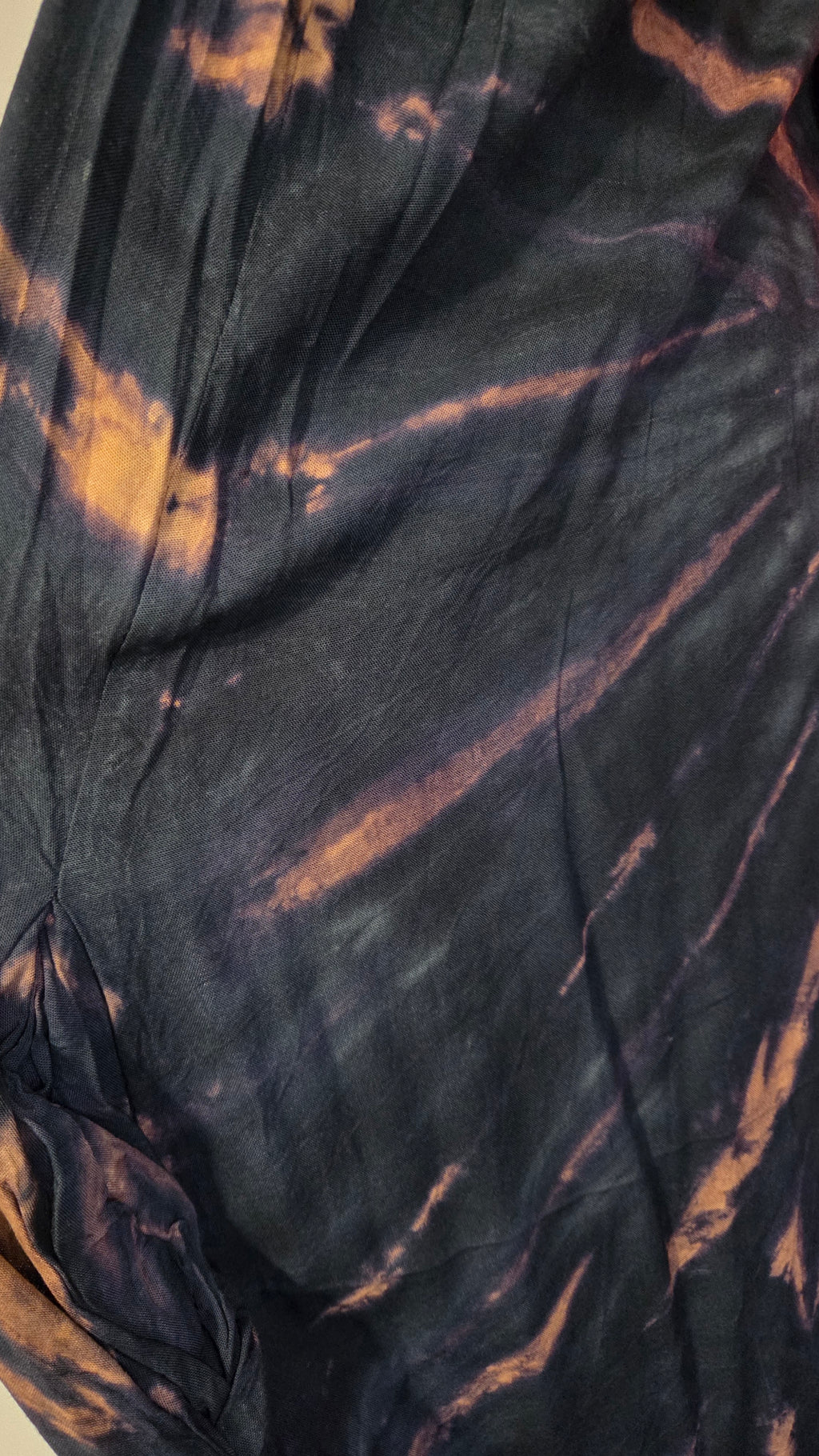 Flowy Tie-Dye Maxi Tie-shoulder Dress - Lightweight Easy Wear