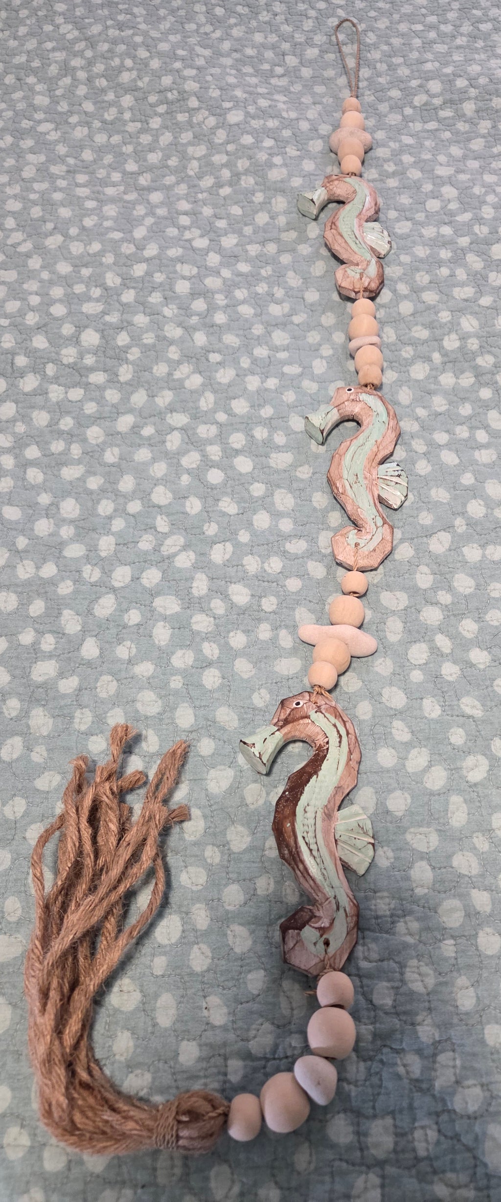 Handcrafted Seahorse Decor Wall Art - Boho Wall Hanging
