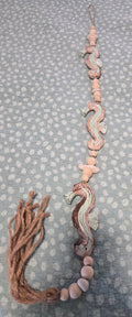 Handcrafted Seahorse Decor Wall Art - Boho Wall Hanging