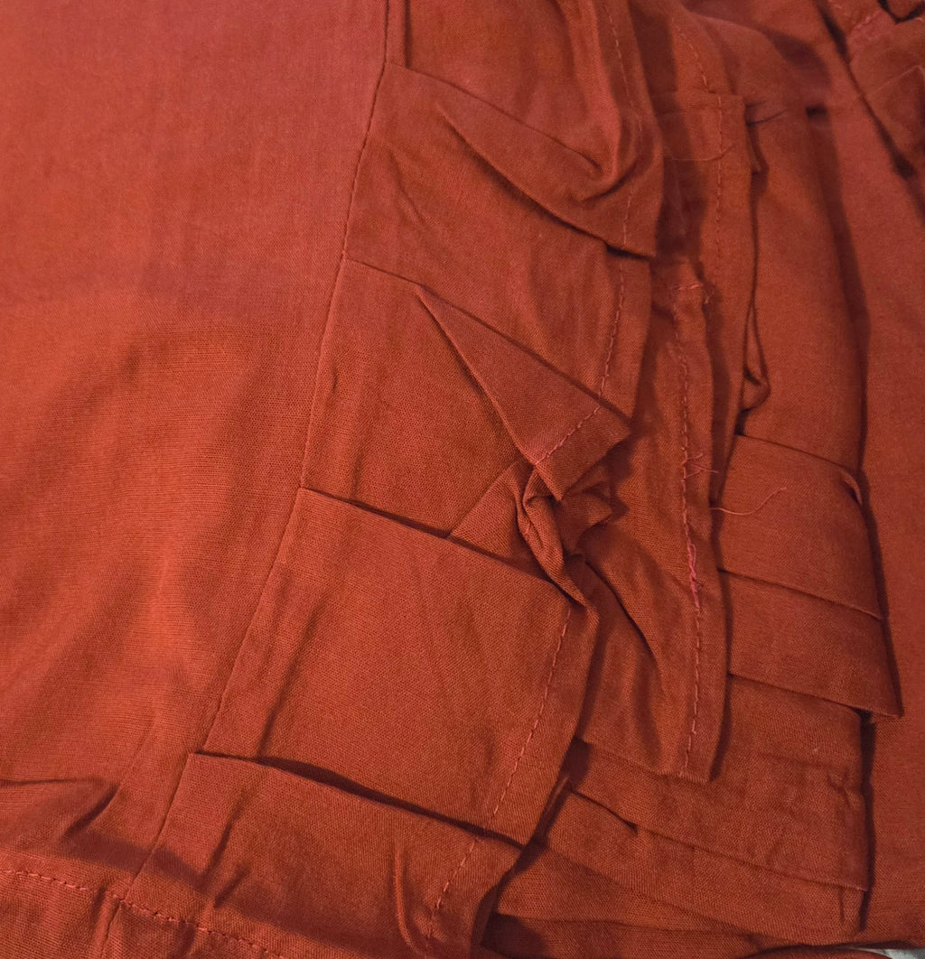 Flowy Lightweight Boho Tie-dye/plain Frill Pants - Effortless & Comfortable Fit