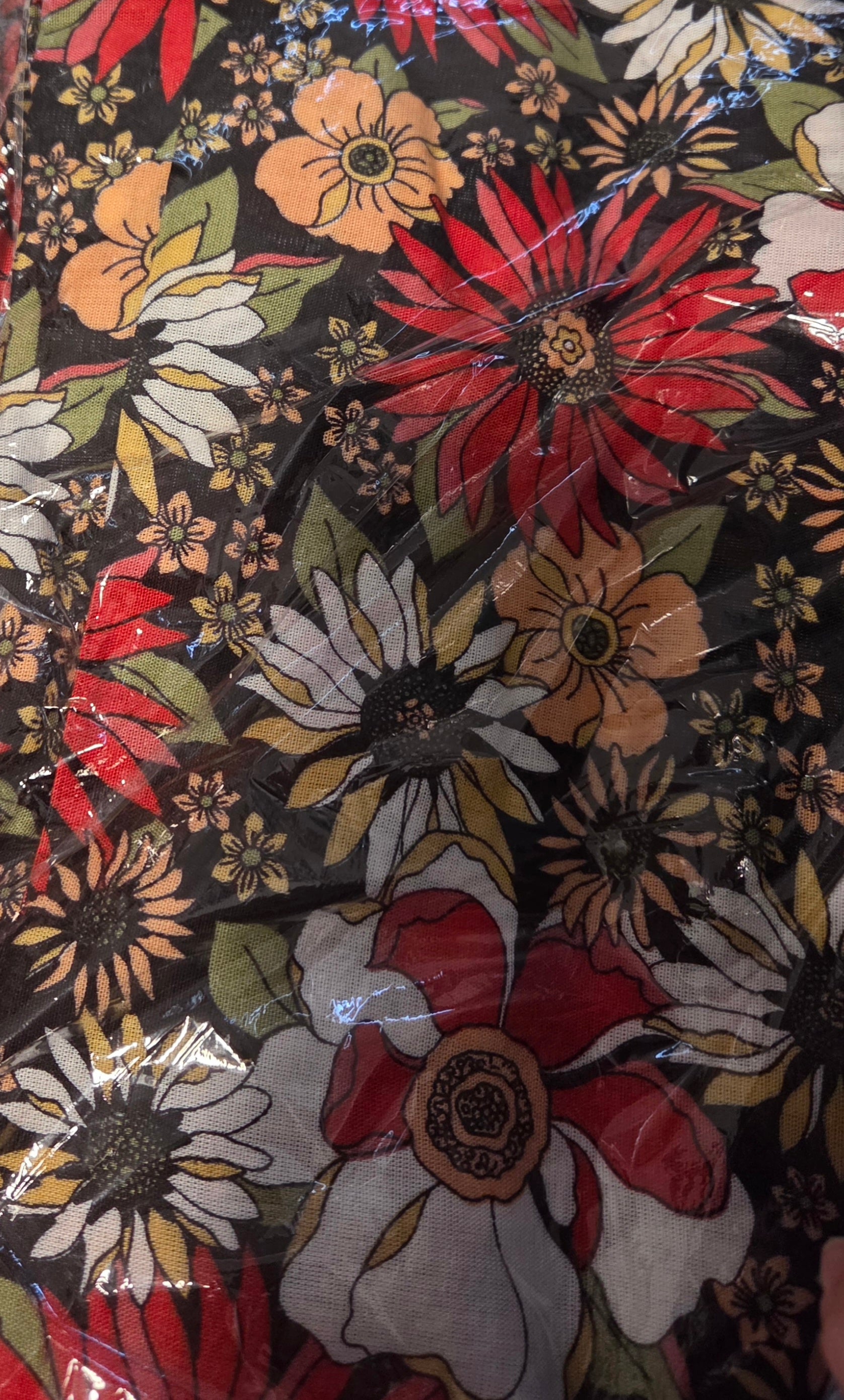 Effortless Boho Floral/Elephant Geni Jumpsuit - Flowy Everyday Style