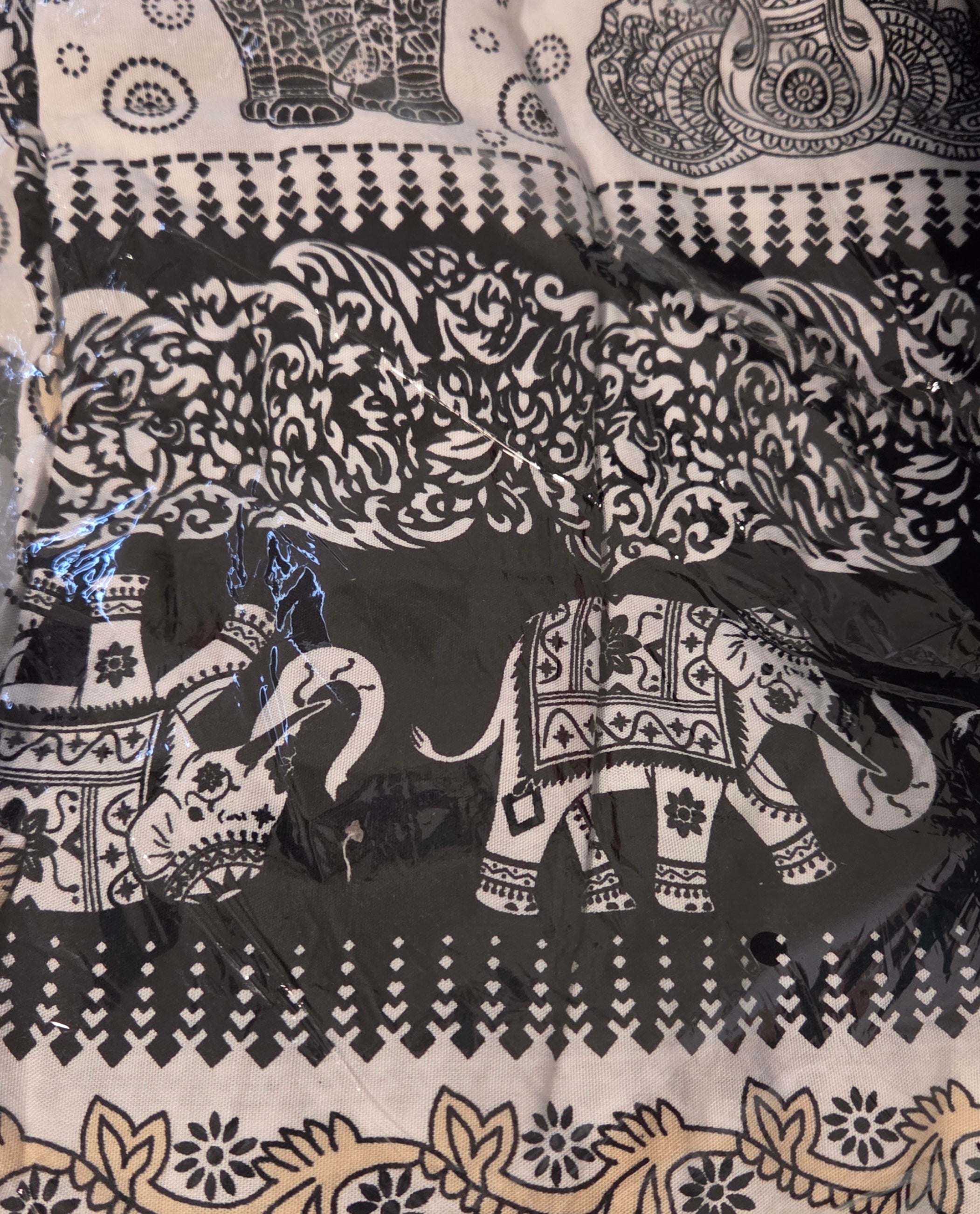 Effortless Boho Floral/Elephant Geni Jumpsuit - Flowy Everyday Style