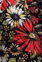 Flowy Lightweight Boho Floral Frill Pants - Effortless and Comfortable Fit