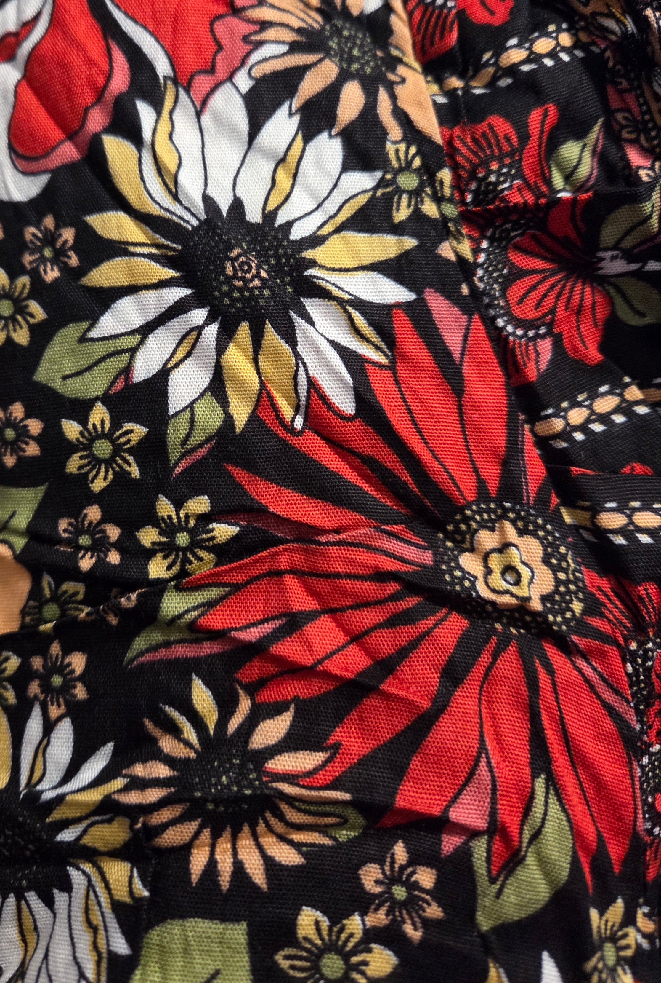Flowy Lightweight Boho Floral Frill Pants - Effortless and Comfortable Fit