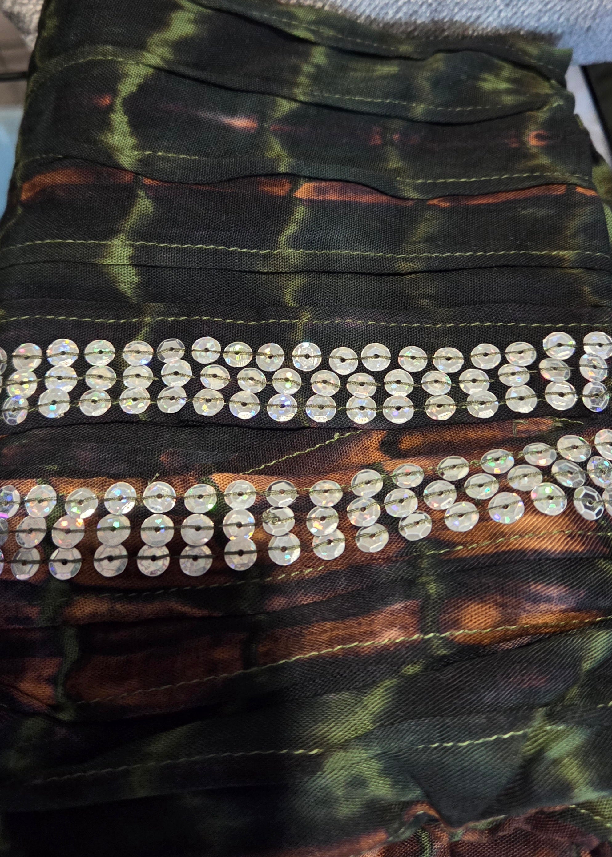Relaxed Fit Bling Trimmed Long Kaftan - Comfortable Everyday Style