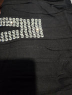 Relaxed Fit Bling Trimmed Long Kaftan - Comfortable Everyday Style