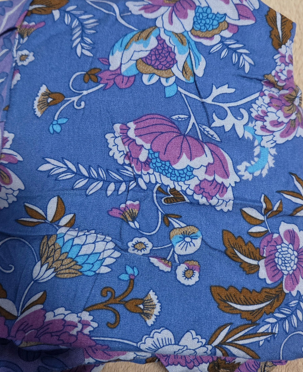 Floral Vee Dress - Flowy, Lightweight Design