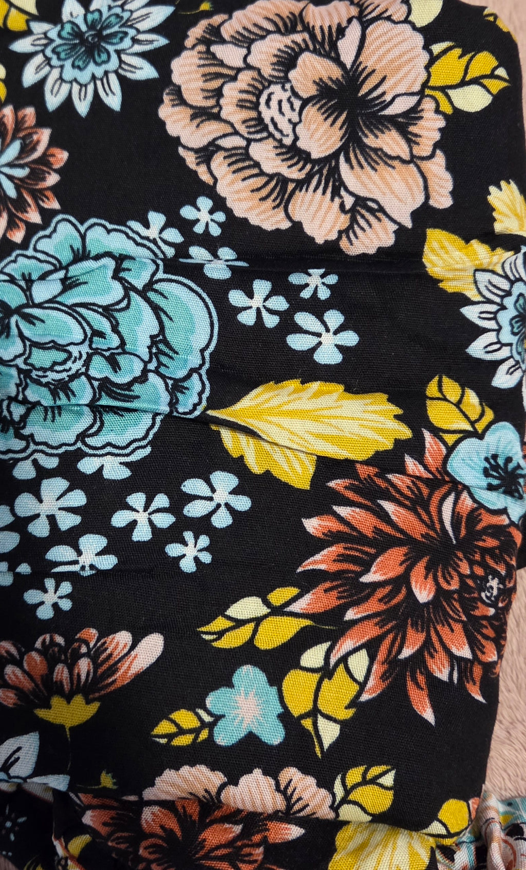 Floral Vee Dress - Flowy, Lightweight Design