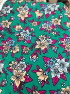 Floral Vee Dress - Flowy, Lightweight Design